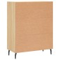 vidaXL Aparador de madera de ingeniería roble Sonoma 69,5x34x90 cm vidaXL Aparador de madera de ingeniería roble Sonoma 69,5x34x90 cm