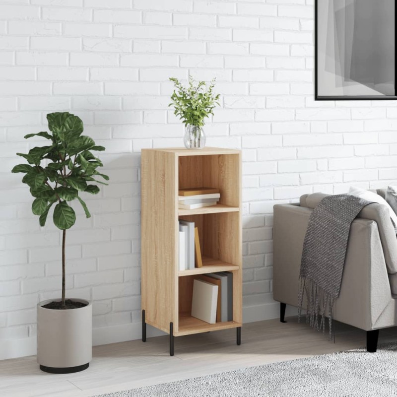 vidaXL Aparador de madera de ingeniería roble Sonoma 34,5x32,5x90 cm vidaXL Aparador de madera de ingeniería roble Sonoma 34,5x32,5x90 cm