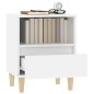 vidaXL Mesita de noche color blanco 40x35x50 cm vidaXL Mesita de noche color blanco 40x35x50 cm