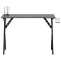 vidaXL Escritorio gaming con patas en forma de Y negro 110x60x75 cm
