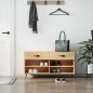 vidaXL Banco zapatero madera de ingeniería roble Sonoma 102x35x55 cm vidaXL Banco zapatero madera de ingeniería roble Sonoma 102x35x55 cm