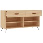 vidaXL Banco zapatero madera de ingeniería roble Sonoma 102x35x55 cm vidaXL Banco zapatero madera de ingeniería roble Sonoma 102x35x55 cm
