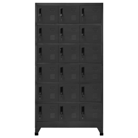 vidaXL Taquilla de acero gris antracita 90x40x180 cm