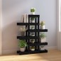 vidaXL Soporte para plantas madera maciza pino negro 85x25x109,5 cm vidaXL Soporte para plantas madera maciza pino negro 85x25x109,5 cm