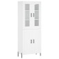 vidaXL Aparador alto madera contrachapada blanco 69,5x34x180 cm vidaXL Aparador alto madera contrachapada blanco 69,5x34x180 cm