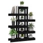 vidaXL Soporte para plantas madera maciza pino negro 85x25x109,5 cm vidaXL Soporte para plantas madera maciza pino negro 85x25x109,5 cm