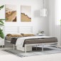 vidaXL Estructura de cama de metal con cabecero blanca 135x190 cm vidaXL Estructura de cama de metal con cabecero blanca 135x190 cm