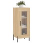 vidaXL Aparador madera contrachapada color roble Sonoma 34,5x34x90 cm vidaXL Aparador madera contrachapada color roble Sonoma 34,5x34x90 cm