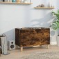 vidaXL Mueble discos madera contrachapada roble ahumado 74,5x38x48 cm vidaXL Mueble discos madera contrachapada roble ahumado 74,5x38x48 cm