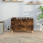 vidaXL Mueble discos madera contrachapada roble ahumado 74,5x38x48 cm vidaXL Mueble discos madera contrachapada roble ahumado 74,5x38x48 cm