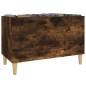 vidaXL Mueble discos madera contrachapada roble ahumado 74,5x38x48 cm vidaXL Mueble discos madera contrachapada roble ahumado 74,5x38x48 cm