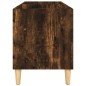 vidaXL Mueble discos madera contrachapada roble ahumado 74,5x38x48 cm vidaXL Mueble discos madera contrachapada roble ahumado 74,5x38x48 cm