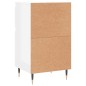 vidaXL Aparador madera de ingeniería blanco brillante 40x35x70 cm vidaXL Aparador madera de ingeniería blanco brillante 40x35x70 cm