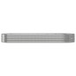 vidaXL Jardinera arriate acero recubrimiento polvo plata 584x140x68 cm