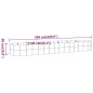 vidaXL Jardinera arriate acero recubrimiento polvo plata 584x140x68 cm