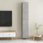 vidaXL Muebles para TV 2 uds contrachapada gris hormigón 30,5x30x90 cm