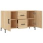 vidaXL Aparador de madera de ingeniería roble Sonoma 100x36x60 cm vidaXL Aparador de madera de ingeniería roble Sonoma 100x36x60 cm