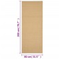 vidaXL Alfombra de sisal natural 80x200 cm vidaXL Alfombra de sisal natural 80x200 cm