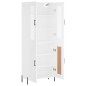 vidaXL Aparador alto madera contrachapada blanco 69,5x34x180 cm vidaXL Aparador alto madera contrachapada blanco 69,5x34x180 cm
