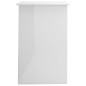 vidaXL Escritorio de madera contrachapada blanco brillo 100x50x76 cm vidaXL Escritorio de madera contrachapada blanco brillo 100x50x76 cm