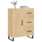 vidaXL Aparador de madera de ingeniería roble Sonoma 69,5x34x90 cm vidaXL Aparador de madera de ingeniería roble Sonoma 69,5x34x90 cm