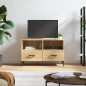 vidaXL Mueble para TV madera contrachapada roble ahumado 80x36x50 cm vidaXL Mueble para TV madera contrachapada roble ahumado 80x36x50 cm