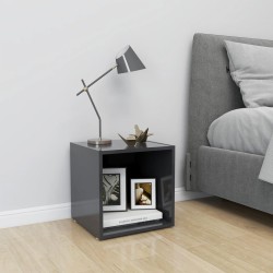 vidaXL Mueble para TV madera contrachapada gris 37x35x37 cm