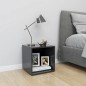 vidaXL Mueble para TV madera contrachapada gris 37x35x37 cm vidaXL Mueble para TV madera contrachapada gris 37x35x37 cm