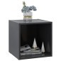 vidaXL Mueble para TV madera contrachapada gris 37x35x37 cm vidaXL Mueble para TV madera contrachapada gris 37x35x37 cm
