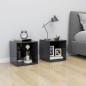 vidaXL Mueble para TV madera contrachapada gris 37x35x37 cm vidaXL Mueble para TV madera contrachapada gris 37x35x37 cm
