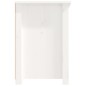 vidaXL Mueble para TV de madera maciza de pino blanco 114x35x52 cm
