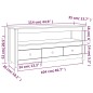 vidaXL Mueble para TV de madera maciza de pino blanco 114x35x52 cm
