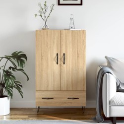 vidaXL Aparador alto madera de ingeniería roble Sonoma 69,5x31x115 cm