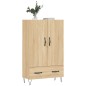 vidaXL Aparador alto madera de ingeniería roble Sonoma 69,5x31x115 cm vidaXL Aparador alto madera de ingeniería roble Sonoma 69,5x31x115 cm