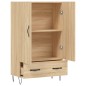 vidaXL Aparador alto madera de ingeniería roble Sonoma 69,5x31x115 cm vidaXL Aparador alto madera de ingeniería roble Sonoma 69,5x31x115 cm