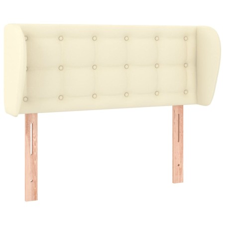 vidaXL Cabecero de cuero sintético color crema 83x23x78/88 cm