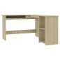 vidaXL Escritorio forma de L madera contrachapada roble 120x140x75 cm vidaXL Escritorio forma de L madera contrachapada roble 120x140x75 cm