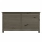 vidaXL Baúl para cojines madera de abeto gris antracita 100x50x56 cm