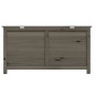vidaXL Baúl para cojines madera de abeto gris antracita 100x50x56 cm