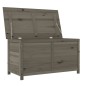 vidaXL Baúl para cojines madera de abeto gris antracita 100x50x56 cm