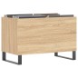 vidaXL Mueble discos madera contrachapada roble Sonoma 74,5x38x48 cm vidaXL Mueble discos madera contrachapada roble Sonoma 74,5x38x48 cm