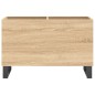 vidaXL Mueble discos madera contrachapada roble Sonoma 74,5x38x48 cm vidaXL Mueble discos madera contrachapada roble Sonoma 74,5x38x48 cm
