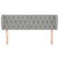 vidaXL Cabecero de tela gris claro 147x23x78/88 cm vidaXL Cabecero de tela gris claro 147x23x78/88 cm