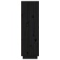 vidaXL Aparador alto de madera maciza de pino negro 37x34x110 cm vidaXL Aparador alto de madera maciza de pino negro 37x34x110 cm