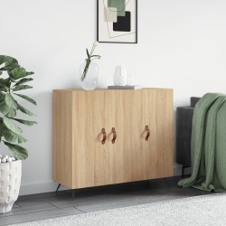 vidaXL Aparador de madera de ingeniería roble Sonoma 90x34x80 cm