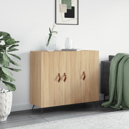 vidaXL Aparador de madera de ingeniería roble Sonoma 90x34x80 cm