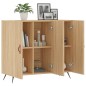 vidaXL Aparador de madera de ingeniería roble Sonoma 90x34x80 cm vidaXL Aparador de madera de ingeniería roble Sonoma 90x34x80 cm