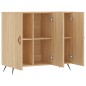 vidaXL Aparador de madera de ingeniería roble Sonoma 90x34x80 cm vidaXL Aparador de madera de ingeniería roble Sonoma 90x34x80 cm