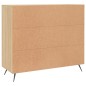 vidaXL Aparador de madera de ingeniería roble Sonoma 90x34x80 cm vidaXL Aparador de madera de ingeniería roble Sonoma 90x34x80 cm