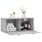 vidaXL Armario de pared madera ingeniería gris hormigón 80x36,5x35 cm